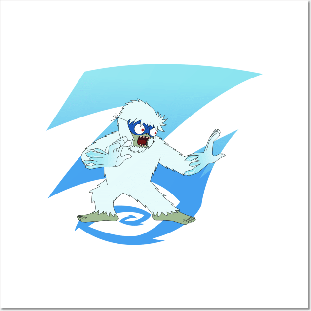 Yeti Ice Power Wall Art by Atpidarp